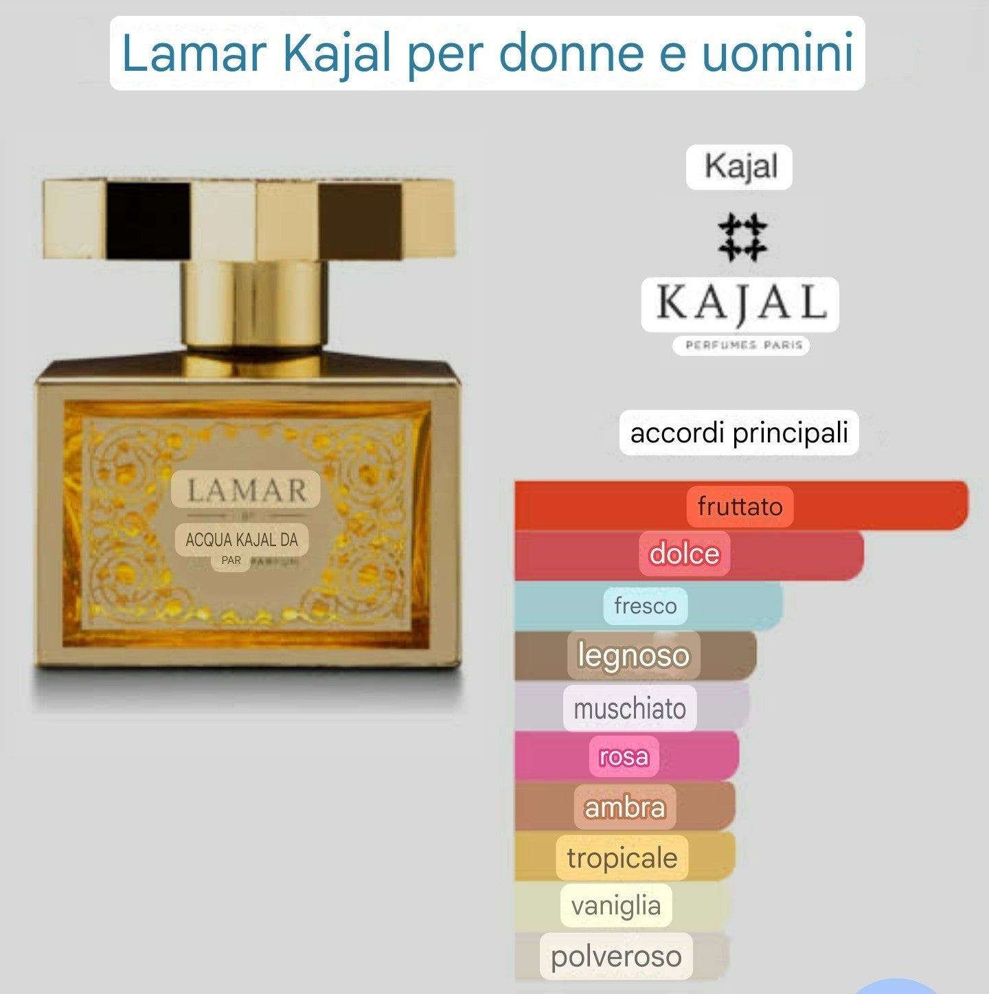 KAJAL LAMAR Eau de Parfum Unisex 100ml Spray